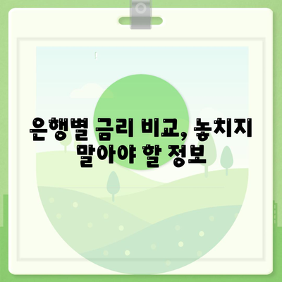 직장인 통대환 대출 이자율 절감 방안