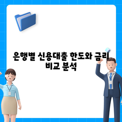 개인 신용대출 한도와 금리 비교