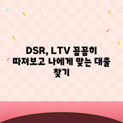 주택담보대출상담,중도상환, DSR, LTV 안내