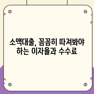 소액대출 알아보기,비상금 대비 기본 지식