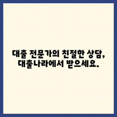 대출 신청은 대출나라에서!