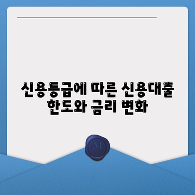 개인 신용대출 한도와 금리 비교