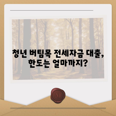 청년 버팀목 전세자금 대출 금리와 내용 확인