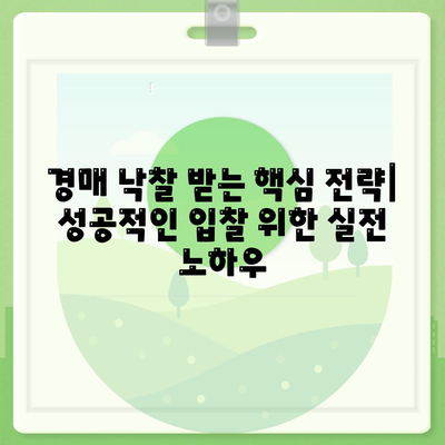 부동산 경매 낙찰 받고 대출까지? 쉽게 받는 전략 & 노하우 공개 | 경매, 대출, 성공 전략