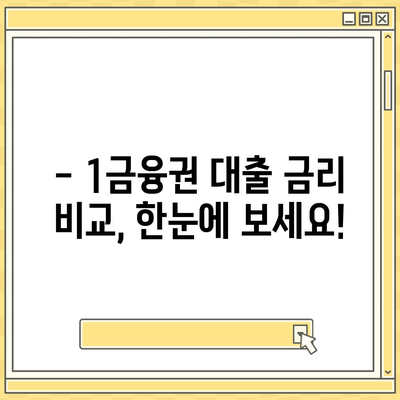 1금융권 대출, 나에게 맞는 조건 찾기 | 금리 비교, 한도 확인, 대출 상품 추천