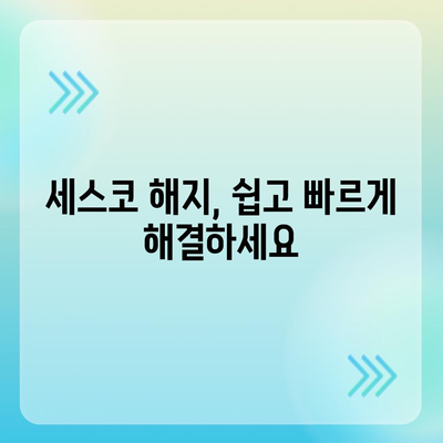 세스코 관련 궁금증, 한번에 해결! | 세스코 답변 모음, 자주 묻는 질문, 해결책