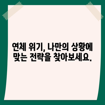 대출 연체 위기, 이제 막막하지 않아요! 똑똑한 대처 가이드 | 연체, 불안, 해결, 상황별 전략, 전문가 도움