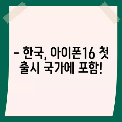 아이폰16 출시일 확정 | 국내에 1차 출시, Pro 모델의 가격과 디스플레이 확대