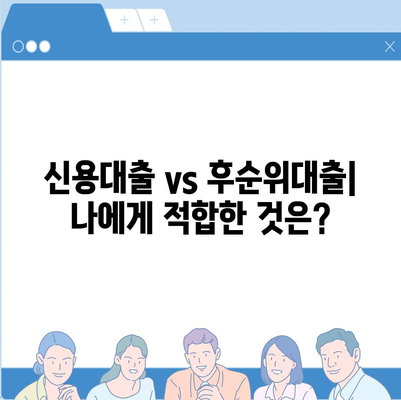 개인돈 대출 종류| 나에게 맞는 대출 찾기 | 비상금, 급전, 신용대출, 후순위대출