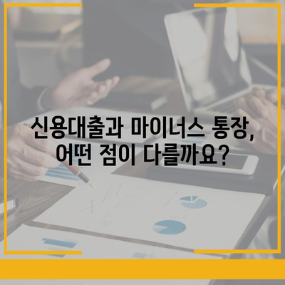 신용대출 vs 마이너스 통장| 나에게 맞는 선택은? | 신용대출, 마이너스통장, 장단점 비교, 금리, 한도