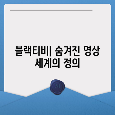 블랙티비란 무엇일까요? | 블랙티비 정의, 종류, 활용법, 주의사항