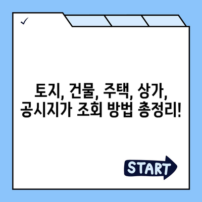 2024년 공시지가 조회 바로가기 | 부동산, 토지, 건물, 조회 방법, 주택, 상가