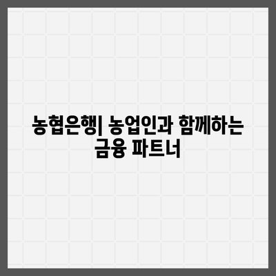 NH농협중앙회 vs 농협은행| 차이점 완벽 정리 | 농협, 금융, 은행, 협동조합, 차이, 비교