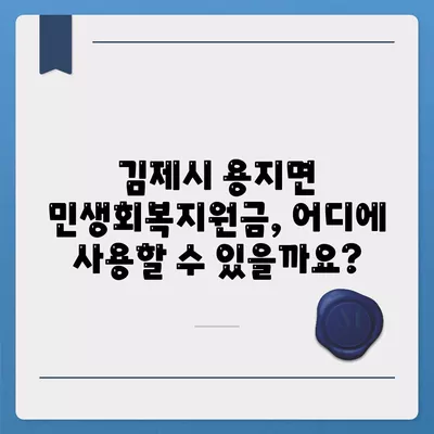 전라북도 김제시 용지면 민생회복지원금 | 신청 | 신청방법 | 대상 | 지급일 | 사용처 | 전국민 | 이재명 | 2024