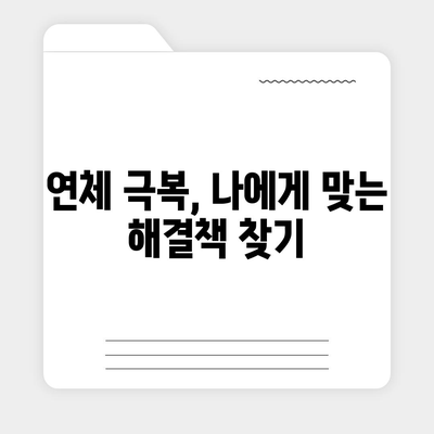 대출 연체, 더 이상 두렵지 않아요! 부정적인 영향 최소화하는 5가지 방법 | 연체, 신용관리, 대출, 금융