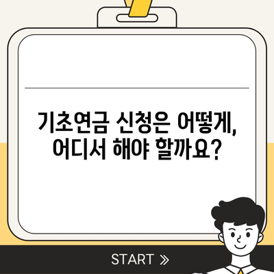 기초연금 수급 자격 완벽 가이드 | 연령, 소득, 재산 기준, 신청 방법, 변경 사항