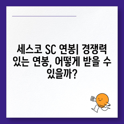 세스코 SC 연봉| 2023년 최신 정보 및 현실적인 분석 | 세스코, SC, 연봉, 급여, 채용, 정보