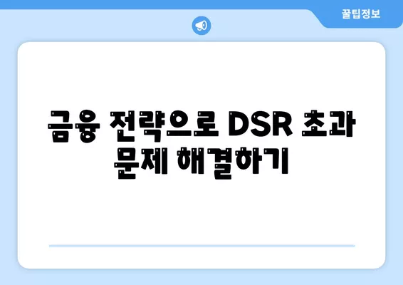 후순위 대출 신청시 DSR 및 RTI 초과 대응 대책 완벽 가이드 | DSR, RTI, 대출 신청, 금융 전략