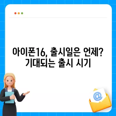 아이폰16 짝수 대박? 유출 디자인, 색상, 출시가격, 출시일