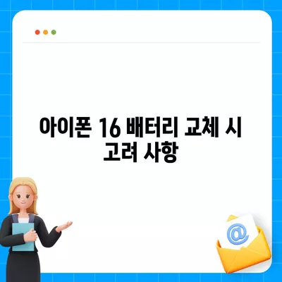 아이폰 16 배터리 단점 | 고려해야 할 사항