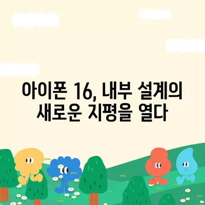 아이폰 16 내부 설계 혁명 | 프로 모델 출시일 알아보기