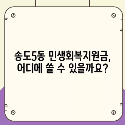 인천시 연수구 송도5동 민생회복지원금 | 신청 | 신청방법 | 대상 | 지급일 | 사용처 | 전국민 | 이재명 | 2024