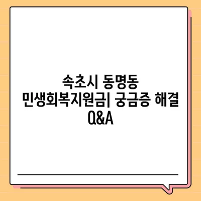 강원도 속초시 동명동 민생회복지원금 | 신청 | 신청방법 | 대상 | 지급일 | 사용처 | 전국민 | 이재명 | 2024