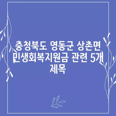 충청북도 영동군 상촌면 민생회복지원금 | 신청 | 신청방법 | 대상 | 지급일 | 사용처 | 전국민 | 이재명 | 2024