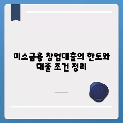 소상공인정책자금 미소금융 창업대출 한도와 조건, 후기 완벽 정리 | 창업, 대출, 소상공인 지원 프로그램