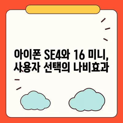 아이폰 SE4 디자인 탈바꿈, 아이폰 16 미니는 없나?