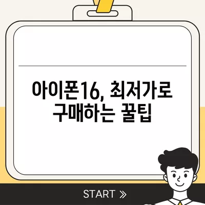 아이폰16 가격 할인받는 방법