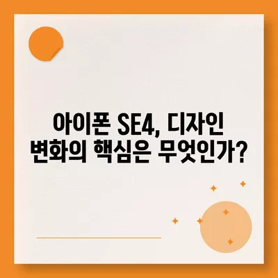 아이폰 SE4 디자인 탈바꿈, 아이폰 16 미니는 없나?