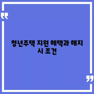 청년주택드림 통장 적금·예금담보대출 중도해지 시 주의해야 할 사항 | 청년주택지원, 금융 팁, 자산 관리