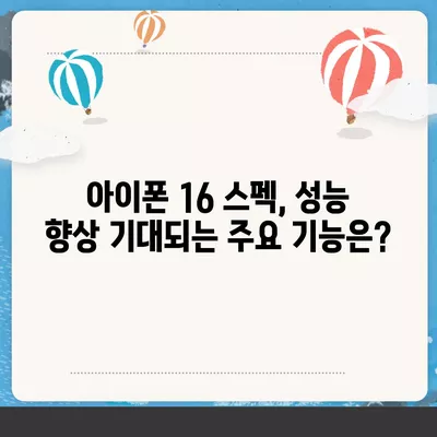 아이폰 16 출시일 예상 디자인 스펙