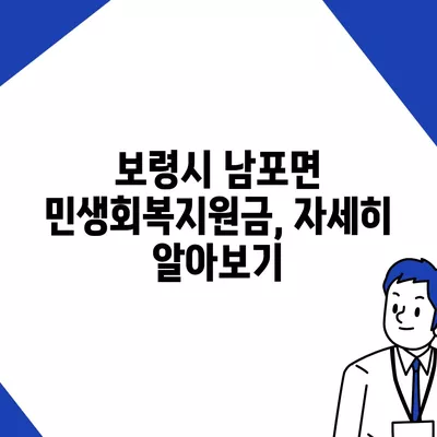 충청남도 보령시 남포면 민생회복지원금 | 신청 | 신청방법 | 대상 | 지급일 | 사용처 | 전국민 | 이재명 | 2024