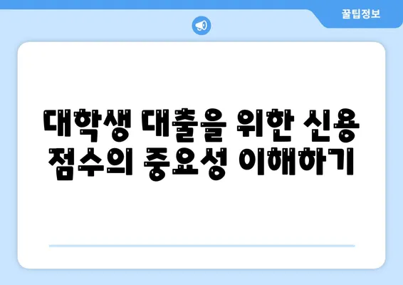 대학생 대출을 위한 신용 점수 요구 사항 완벽 가이드 | 대출, 신용 점수, 금융 팁