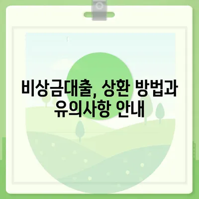 카카오뱅크 비상금대출 방법| 쉽고 빠르게 신청하는 팁!