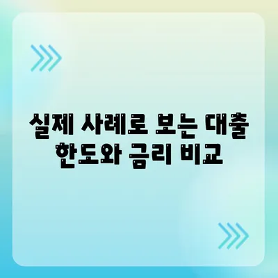 3금융대출 한도와 금리 비교를 위한 필수 가이드 | 대출 한도, 금리, 금융 상품 비교법