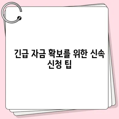 대부 비상금대출 신청 방법과 필수 팁 | 대출, 금융, 긴급 자금 필요 시