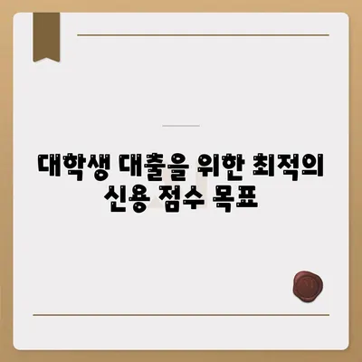 대학생 대출을 위한 신용 점수 요구 사항 완벽 가이드 | 대출, 신용 점수, 금융 팁