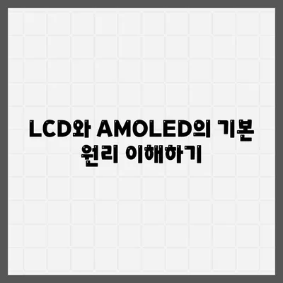 스마트폰 LCD vs AMOLED| 어떤 디스플레이가 더 나을까? 장단점 비교 가이드 | 스마트폰, 디스플레이 기술, 가전제품