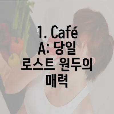 1. Café A: 당일 로스트 원두의 매력