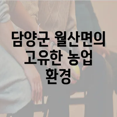 담양군 월산면의 고유한 농업 환경