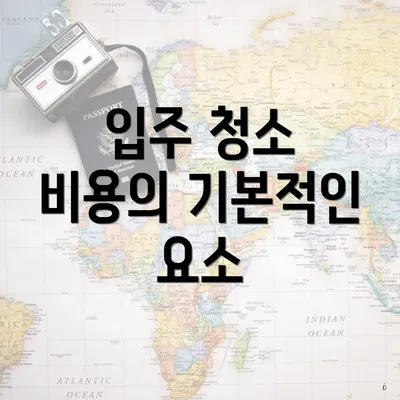 입주 청소 비용의 기본적인 요소