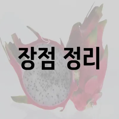 장점 정리