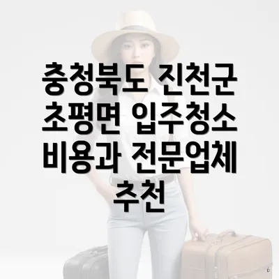 충청북도 진천군 초평면 입주청소 비용과 전문업체 추천