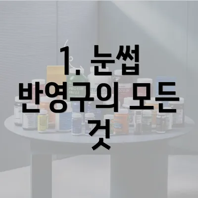 1. 눈썹 반영구의 모든 것