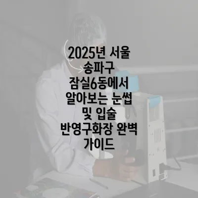 2025년 서울 송파구 잠실6동에서 알아보는 눈썹 및 입술 반영구화장 완벽 가이드