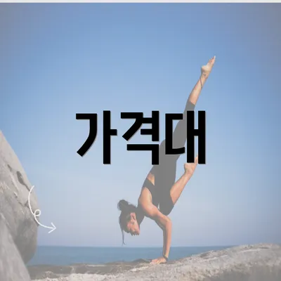 가격대