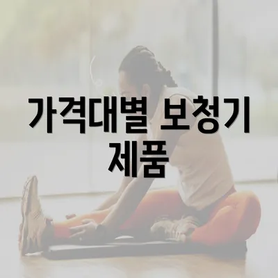 가격대별 보청기 제품